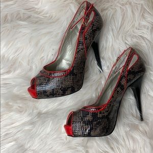 Guess snake skin heels